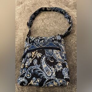 Vera Bradley Blue Paisley adjustable strap Crossbody Bag